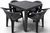 Set Masa Rattan 90X90 cafenie +4 scaune Koko cafenii 6905 фото