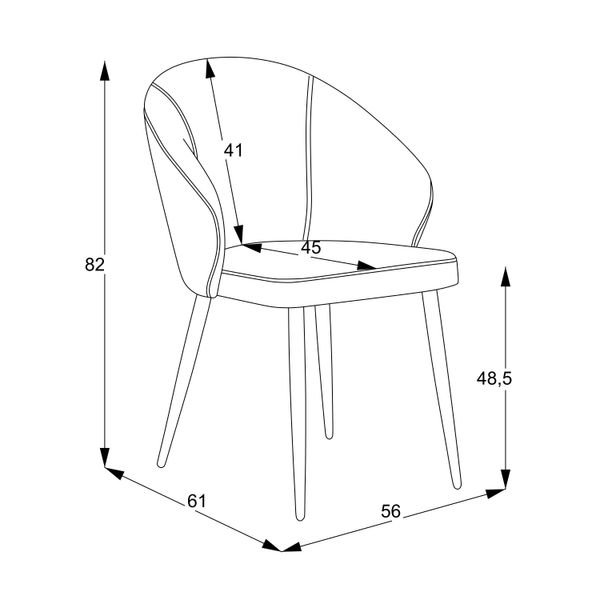 Стул Patya anka 21 - conic kd 1604 фото