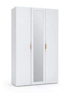 Dulap Flex 1500x2380x560 alb cu usa oglinda pe mijloc 650421 фото