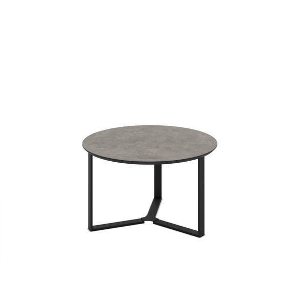 Комплект журнальных столиков Miami диам. 80 см &mdash; диам. 58 см  Retro Stone / Retro Stone 1607 фото