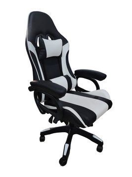 Fotoliu birou Victrack Turbo negru cu alb 1375 фото