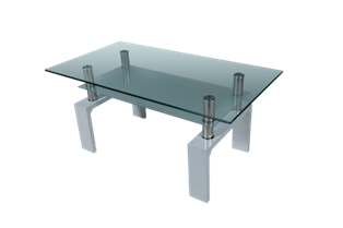 Masa cafea CT 318 MDF vopsit alba 0266 фото