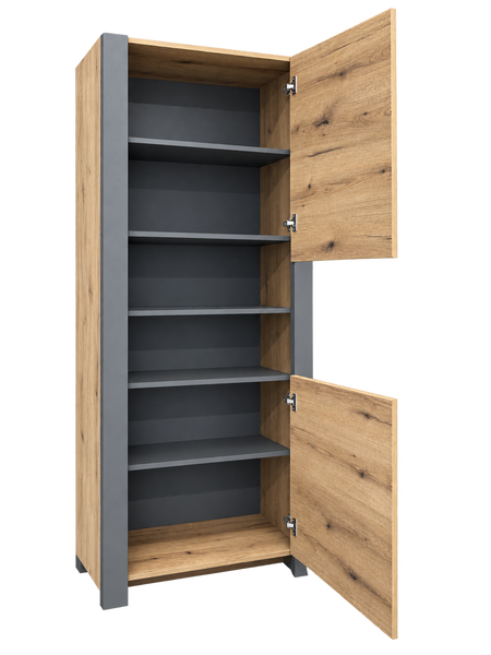 Dulap Combo CO8 796x2000x421 Gri grafit/Stejar 0004 фото