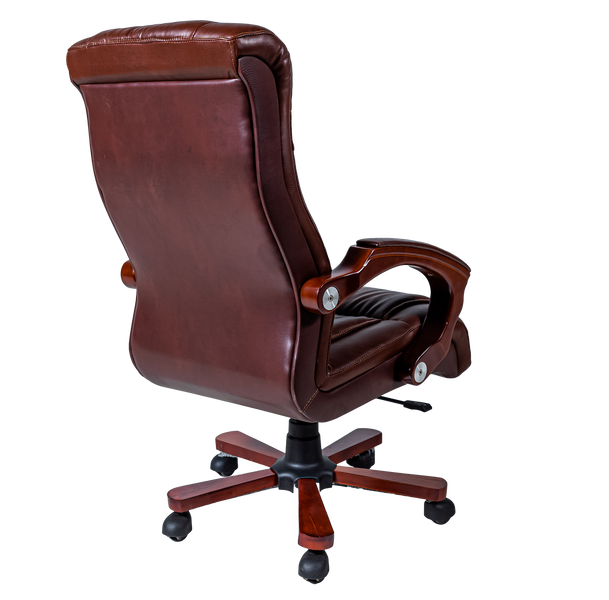 Кресло офисное 8861 коричневое LS 1467 фото