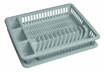 Подставка для посуды TB02-C серый пластик 2059 фото