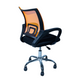 Кресло офисное 6386 с оранжевой сеткой LS 1566 фото 3