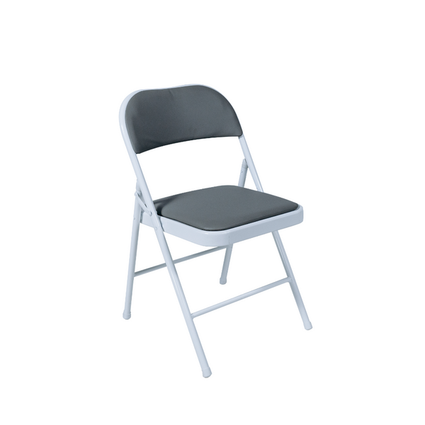 Раскладной стул М01 белый/серый 1048 фото