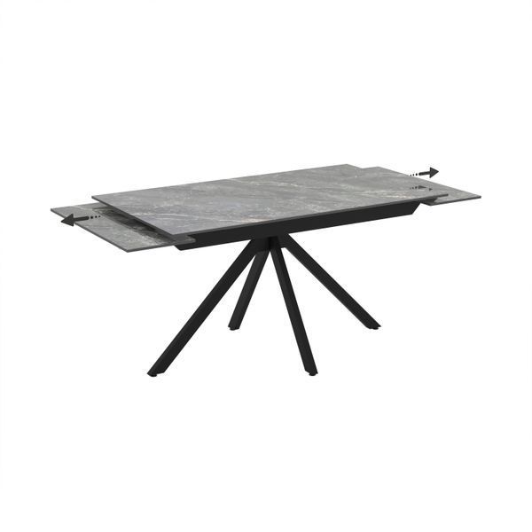 Masa extensibila Perla 80x140/170/200 blat piatra sinterizata shadow 13751 фото