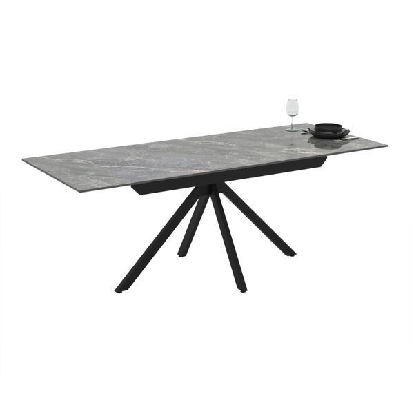 Masa extensibila Perla 80x140/170/200 blat piatra sinterizata shadow 13751 фото