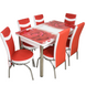 Комплект Келебек ɪɪ 242 + 6 стульев merchan красные ID999MARKET_6247870 фото 1