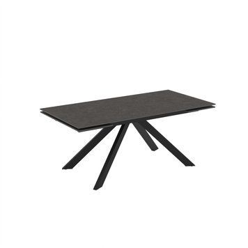 Masa extensibila Ekin 90x180/220/260 blat piatra sinterizata graphite 1587 фото