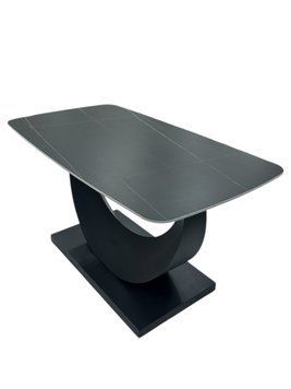 Masa DT 1063 negru 7 80x140 blat din ceramica 1173 фото