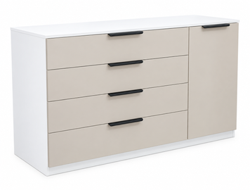 Комод Flex, каркас № 4, белый, 1200x868x470 (4C1Д) 14662 фото