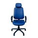 Кресло офисное Regbi с подголовником синее  1594 фото 2