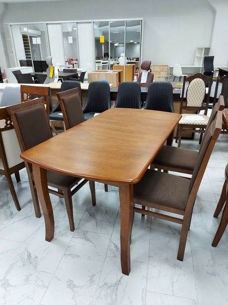 Комплект раздвижной стол T424E 1.2m-1.5m + 4 стула Eva italian Etna 25 ID999MARKET_6409746 фото