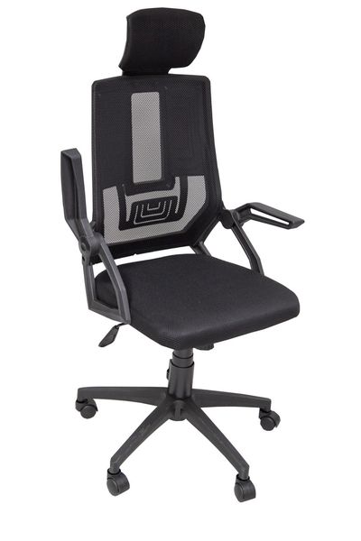 Кресло офисное 6768 черная сетка 1697 фото