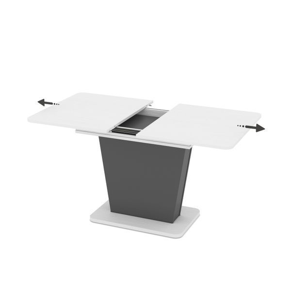 Masa extensibila Lali 75x120/160 senkron white-anthracite 1540 фото