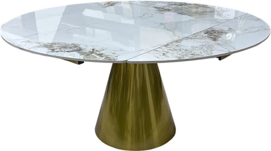 Masa extensibila Orvia 90x150/150x150 Gold piatra sinterizata frost 1566 фото