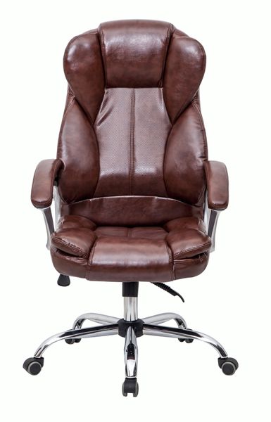 Кресло офисное CR 7025 коричневое 1005 фото